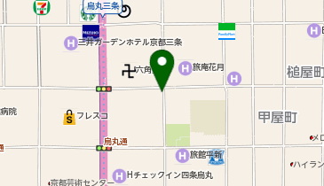 ブーブーパーク東洞院六角の地図画像