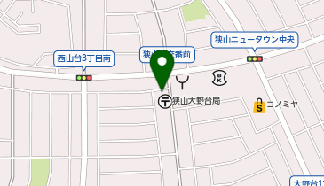 ブーブーパーク狭山大野台2丁目の地図画像