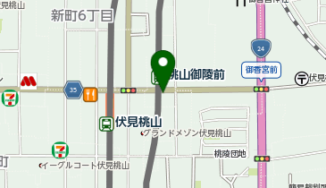 ブーブーパーク桃山御陵駅前の地図画像