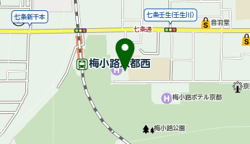 ブーブーパーク梅小路京都駅前の地図画像