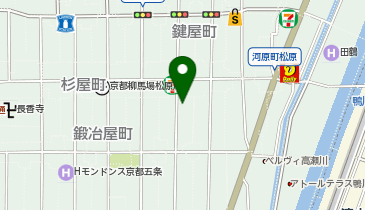 ブーブーパーク麩屋町松原の地図画像