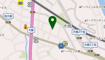 大橋2丁目パーキングの地図画像