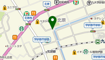 学研都市駅前パーキングの地図画像