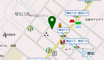 ユニカ琴似の地図画像