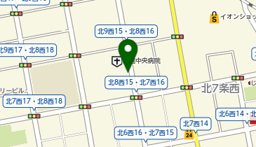 ユニカ桑園中央の地図画像