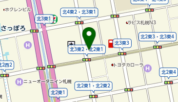 ユニカ北3東2の地図画像