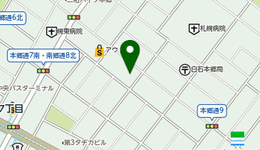 ユニカ本郷通8丁目の地図画像