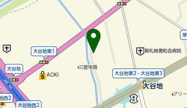 ユニカ大谷地東2丁目の地図画像
