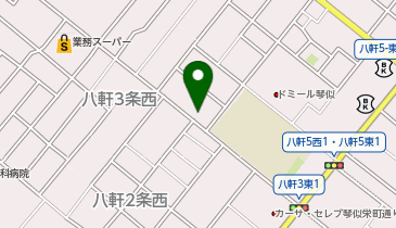 ユニカ八軒4・西2の地図画像
