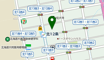 ユニカ北12西3の地図画像