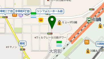 ミューザ川崎駐車場の地図画像