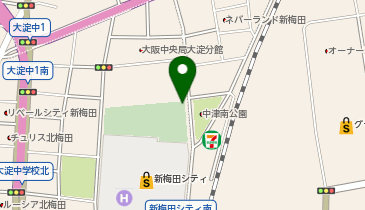 梅田スカイビル駐車場の地図画像