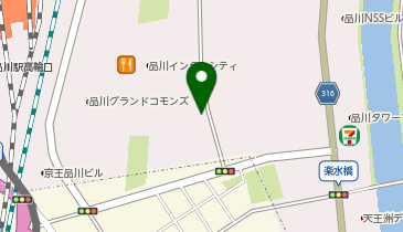 品川インターシティパーキングの地図画像