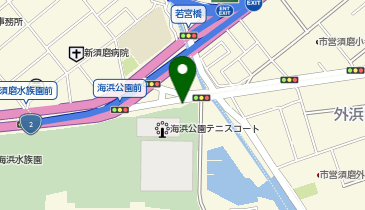 須磨海浜公園第一駐車場の地図画像