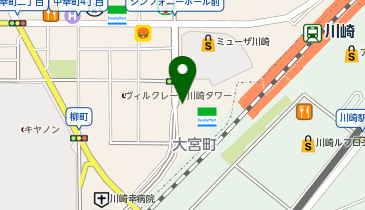 カワサキデルタ駐車場の地図画像