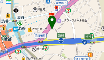 渋谷クロスタワー駐車場の地図画像