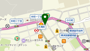 PEN横須賀市大滝町1丁目パーキングの地図画像