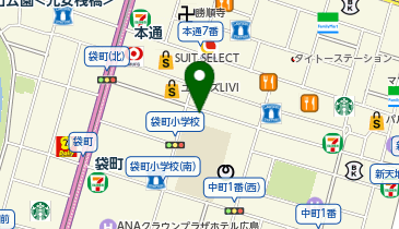 PEN広島市中区袋町パーキングの地図画像