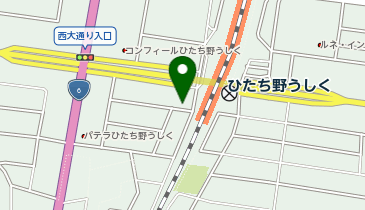 ミウラパーキングひたち野うしく第1の地図画像