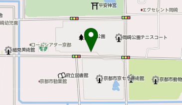 岡崎公園駐車場の地図画像
