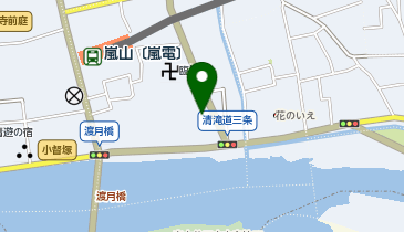 京都市嵐山観光駐車場の地図画像