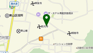 京都市清水坂観光駐車場の地図画像