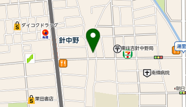 くるっとパーク針中野駅東駐車場の地図画像