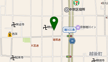 くるっとパーク三条姉猪熊の地図画像