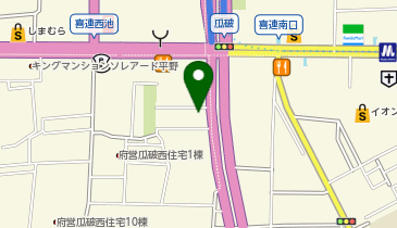 T.O.P.24h瓜破西1の地図画像