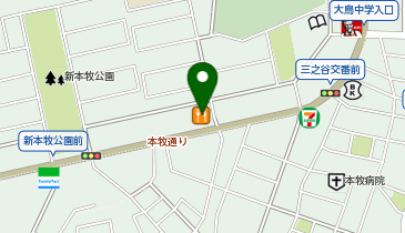 One Parkジョリーパスタ本牧店の地図画像