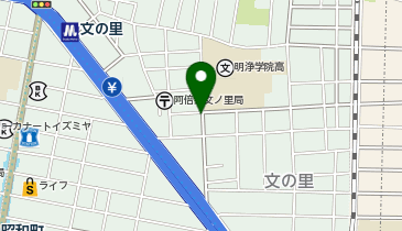 One Park文の里4丁目の地図画像