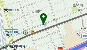 One Park芦屋大桝町の地図画像