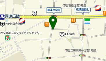 One Park瓜破東1丁目第2の地図画像