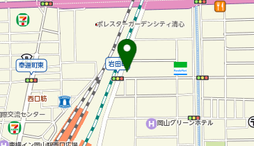 One Park岡山岩田町の地図画像