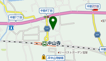 One Park中山寺駅前の地図画像