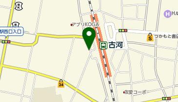 パークイット古河駅西口前の地図画像