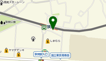 京王コインパーク狭間駐車場の地図画像
