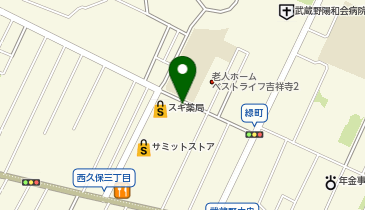 京王コインパークむさしの駐車場の地図画像
