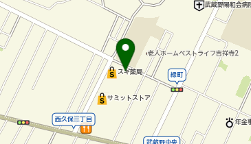 京王コインパークむさしのの地図画像