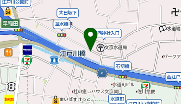 江戸川橋東都パークの地図画像