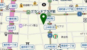 アットパーク富山・飛騨街道の地図画像