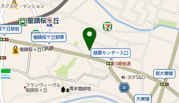 アットパークさくらゲート第一駐車場の地図画像