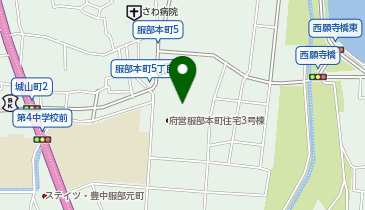アットパーク豊中ビー団地(北側)の地図画像