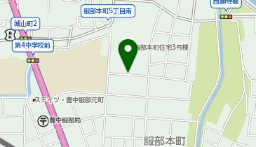 アットパーク豊中ビー団地(南側)の地図画像
