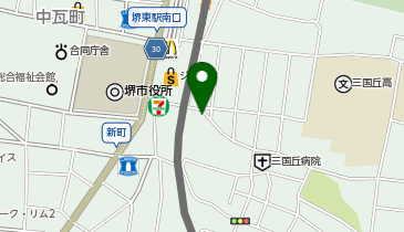 アットパーク堺東駅前駐車場の地図画像