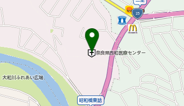 アットパーク奈良県西和医療センター第1駐車場の地図画像