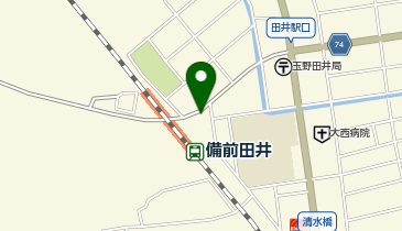 備前田井駅前広場駐車場の地図画像