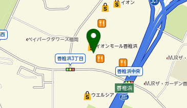 アットパークイオンモール香椎浜の地図画像