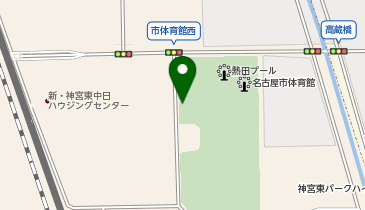 神宮東公園駐車場の地図画像