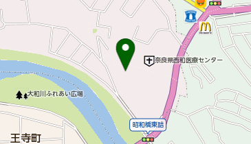 アットパーク奈良県西和医療センター第2駐車場の地図画像